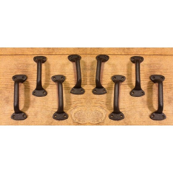 One Small 5 1/2" long Cast Iron Gate Handle Barn Door Pull 0184-0053 - Picture 9 of 12